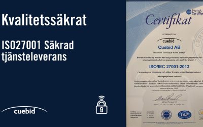ISO27001 certifierade